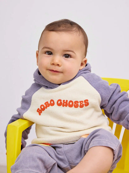 Sweat-shirt capuche bébé éponge Terry BOBO CHOSES